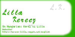 lilla kerecz business card